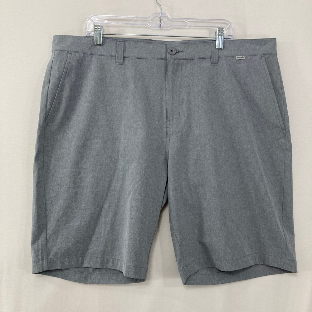 Travis Mathew Men's Golf Shorts Size 40 Grey Heather Performance Stretch
